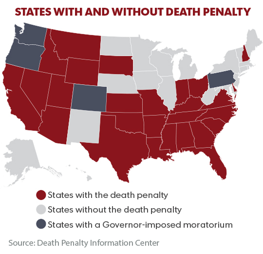Us States Death Penalty Map